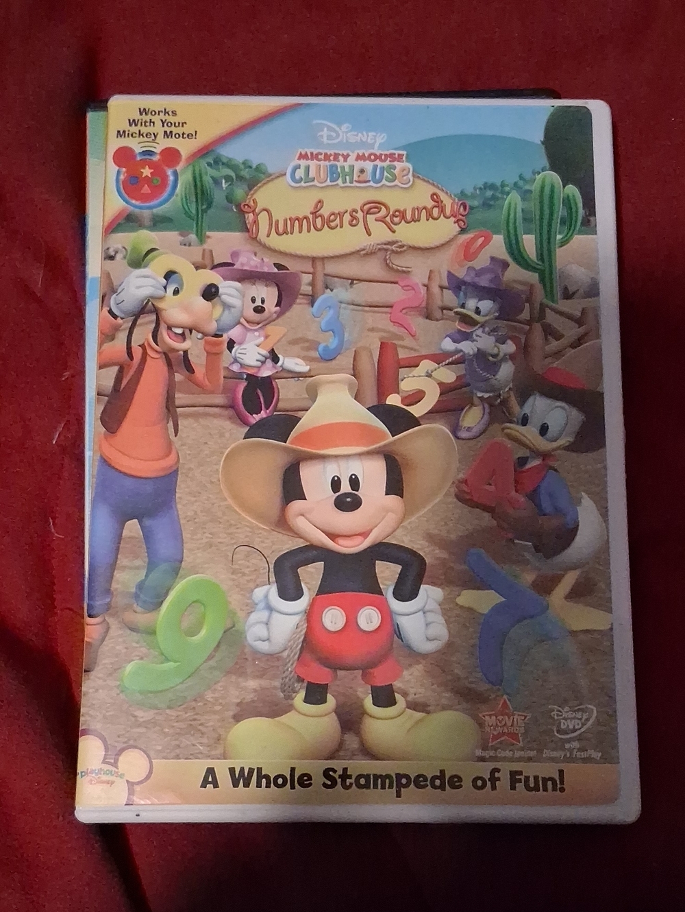 Disney Mickey Mouse Clubhouse Numbers Roundup DVD – Red, Yellow, Green, Blue